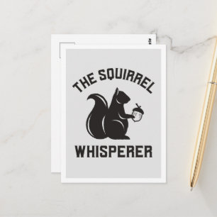 Das Eichhörnchen flüstert Squirrel Lover Postkarte