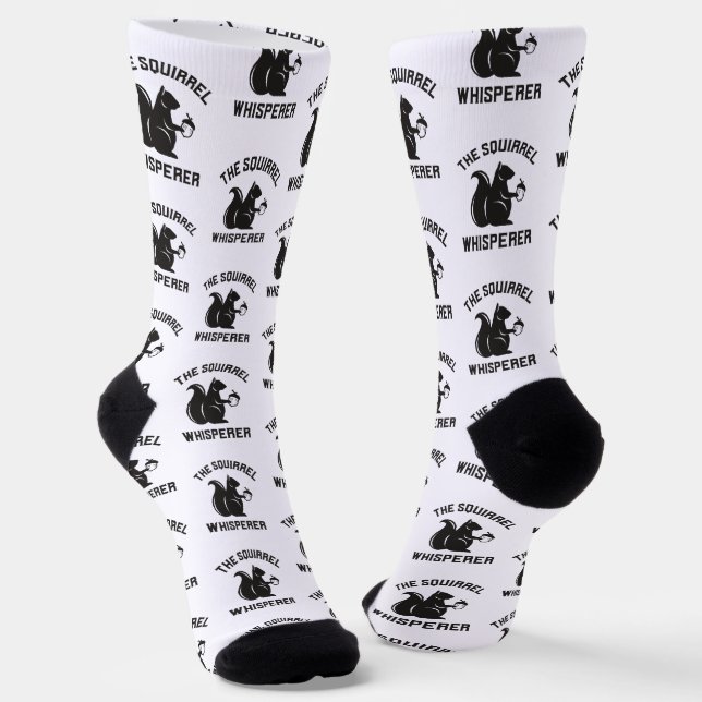 Das Eichhörnchen flüstert | Squirrel Lover Socken (Gewinkelt)