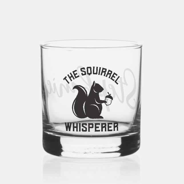 Das Eichhörnchen flüstert | Squirrel Lover Whiskyglas (Vorderseite)