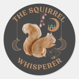 Das Eichhörnchen Whisperer niedlich Ramadan Mubara Runder Aufkleber