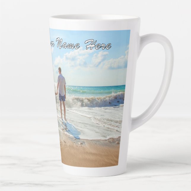 Das eigene Design-Foto - Latte Tasse mit benutzerd (Rechts)
