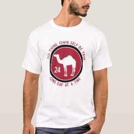 Das eigene Selbst ist wahr - Rot und Schwarz Logo T-Shirt