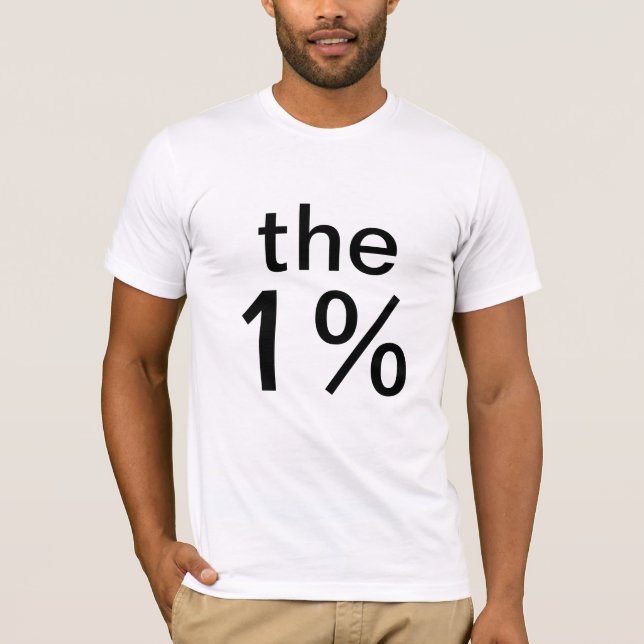 das ein Prozent (1%) - Anti-besetzen Sie Wall T-Shirt (Vorderseite)