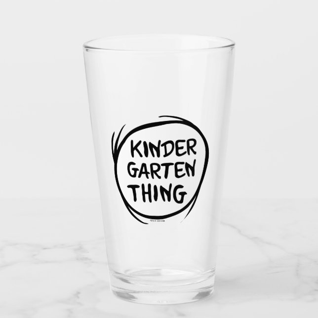 Das eine ist das Kindergarten Glas (Vorderseite)