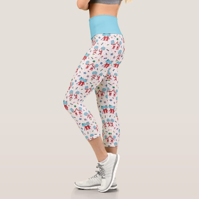 Das eine ist das zweite Celebration-Muster Capri Leggings (Links)