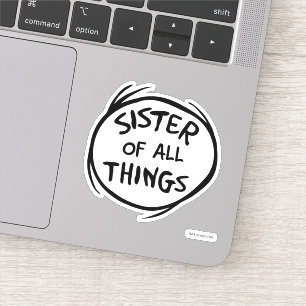 Das eine ist das Zweite - die Schwester aller Ding Aufkleber