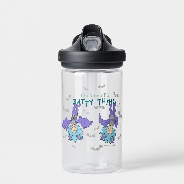 Das eine ist eine Art Batty-Sache Trinkflasche (Vorne)