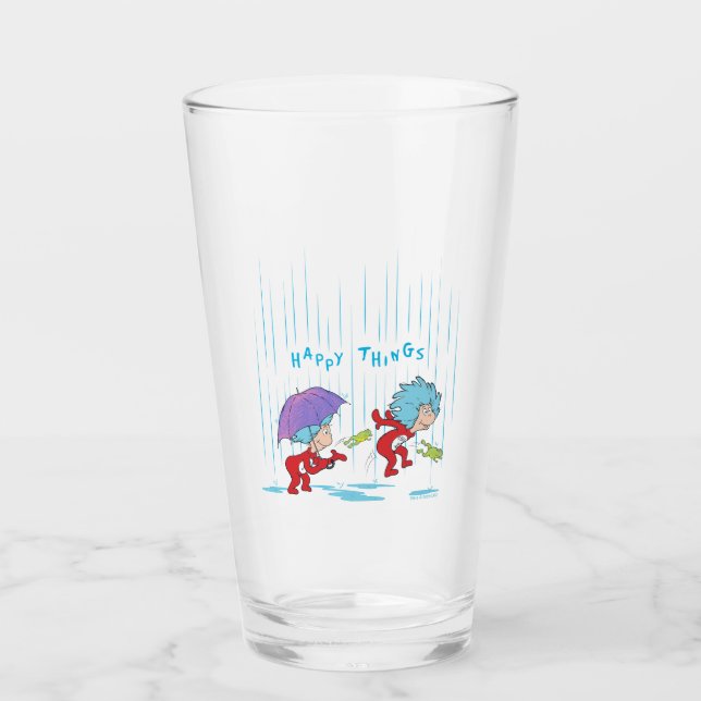 Das eine ist zwei glückliche Dinge Glas (Vorderseite)