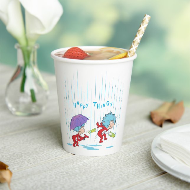 Das eine ist zwei glückliche Dinge Pappbecher (In Situ)