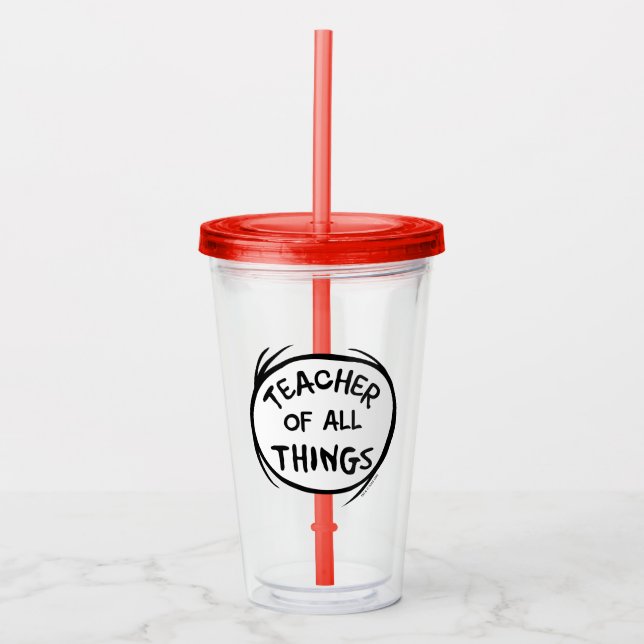 Das Eine - Lehrer aller Dinge Acryltrinkbecher (Vorderseite)