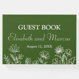 Das einfache Gästebuch mit Olivenbäumen