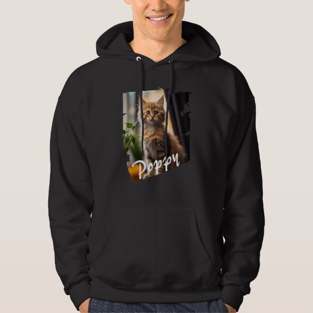 Das einfache moderne Coole Tier Hoodie (Vorderseite)