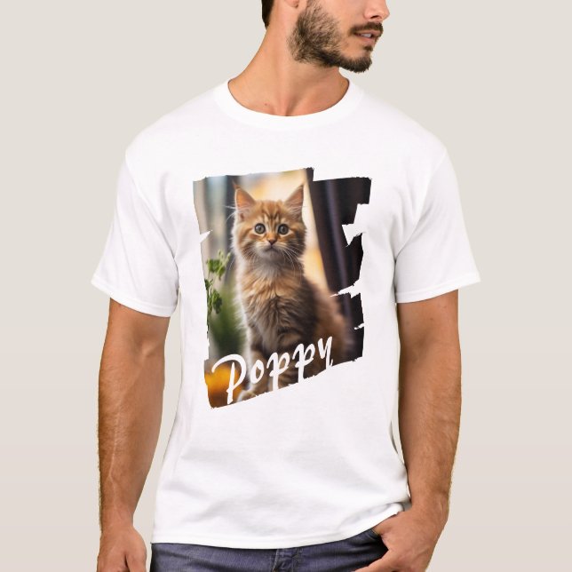 Das einfache moderne Coole Tier T-Shirt (Vorderseite)