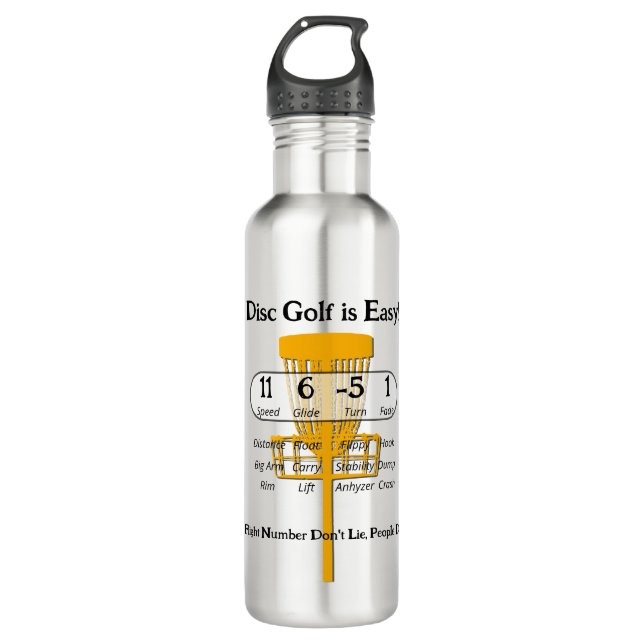 Das einfache Spiel Edelstahlflasche (Vorderseite)