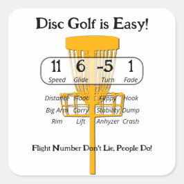 Das einfache Spiel Quadratischer Aufkleber