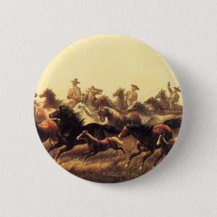 Das Einfangen wilder Pferde von James Walker Button