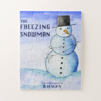 Das einfrierende Schneemann-Puzzlespiel