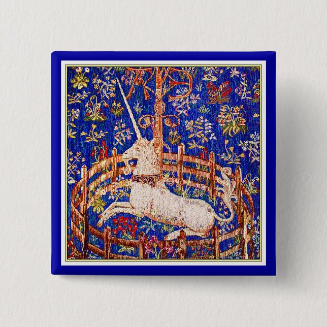 "Das Einhorn in Gefangenschaft" Button (Vorderseite)