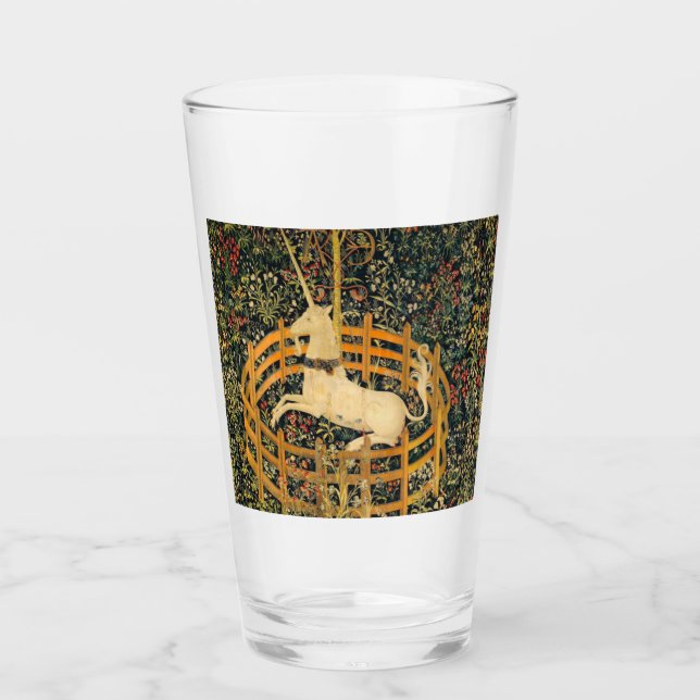 Das Einhorn in Gefangenschaft Glas (Vorderseite)