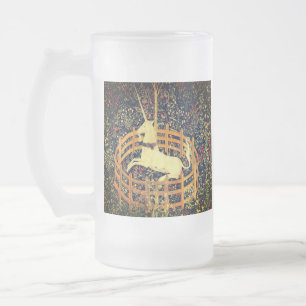 Das Einhorn in Gefangenschaft Mattglas Bierglas