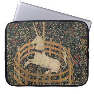 Das Einhorn in Gefangenschaft, mittelalterliche Wa Laptopschutzhülle