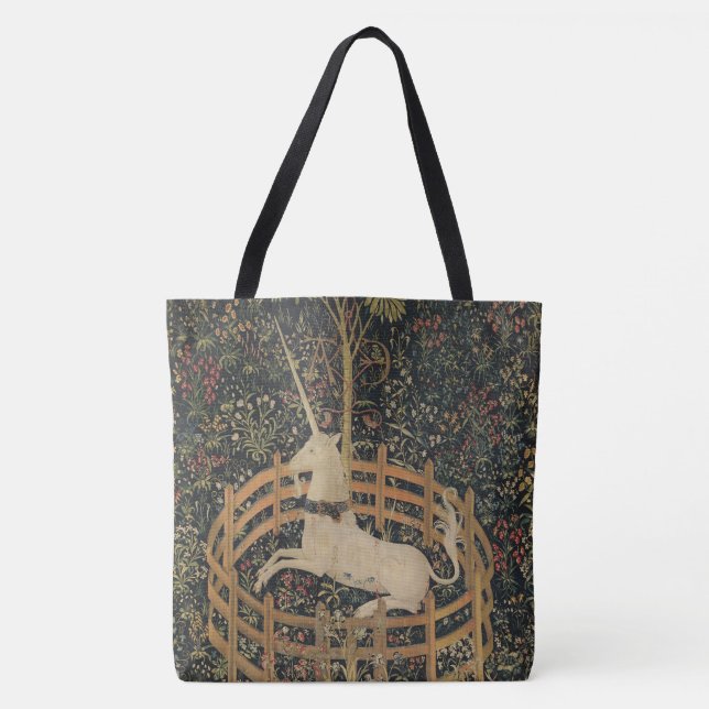 Das Einhorn in Gefangenschaft, mittelalterliche Wa Tasche (Vorderseite)