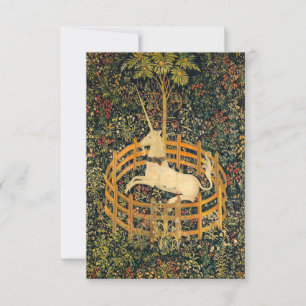 Das Einhorn in Gefangenschaft RSVP Karte