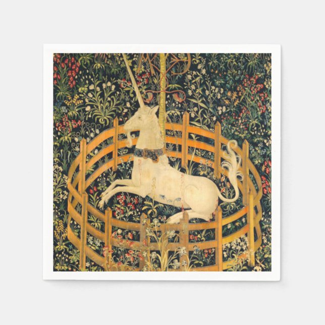 Das Einhorn in Gefangenschaft Serviette (Vorderseite)