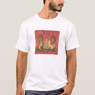 Das einhornige und modernes mittelalterliche Bild T-Shirt