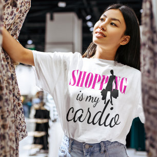 Das Einkaufen ist mein Cardio Graphic Print (v1) T-Shirt
