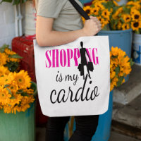 Das Einkaufen ist mein Cardio Graphic Print (v1)