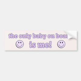 Das einzige Baby an Bord ist Me - Funny Meme Autoaufkleber