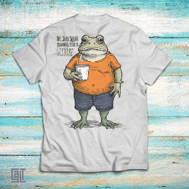 Das einzige Kniebeugen, das ich heute mache, ist D T-Shirt