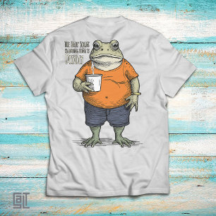 Das einzige Kniebeugen, das ich heute mache, ist D T-Shirt