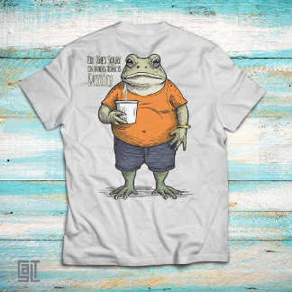 Das einzige Kniebeugen, das ich heute mache, ist D T-Shirt