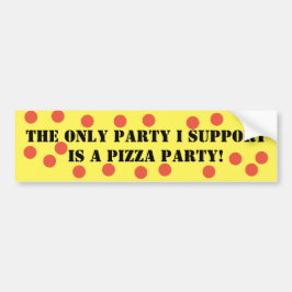 Das einzige Party, das ich unterstütze, ist ein Pi Autoaufkleber