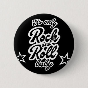 Das einzige Rock and Roll Baby mit Stars Button
