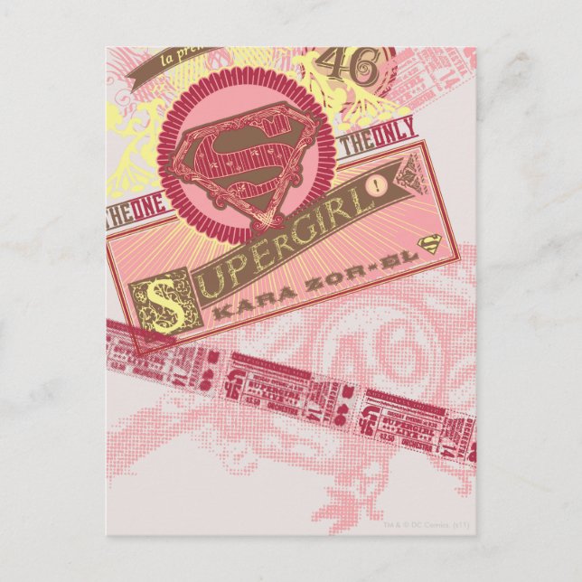 Das einzige Supergirl Postkarte (Vorderseite)