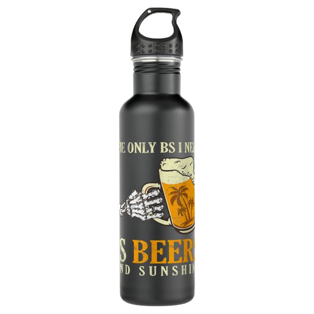 Das einzige, was ich brauche, sind Bier und Sonnen Edelstahlflasche (Vorderseite)