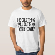 Das Einzige, was ich herausziehe, ist meine Debit-