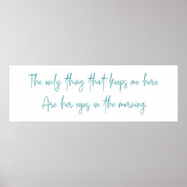 Das Einzige, was mich hier behalte Poster