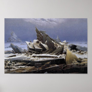Das Eismeer von Caspar David Friedrich Poster