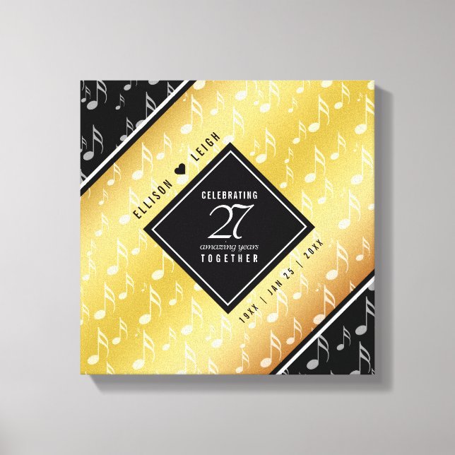 Das elegante 27. Musikfestival Leinwanddruck (Vorderseite)