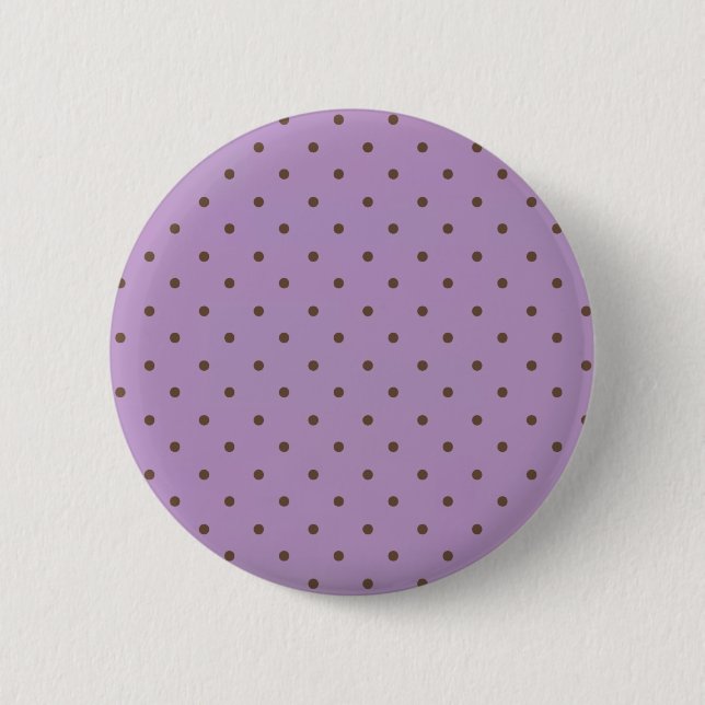 Das elegante afrikanische Violett- und Brauntönmus Button (Vorderseite)