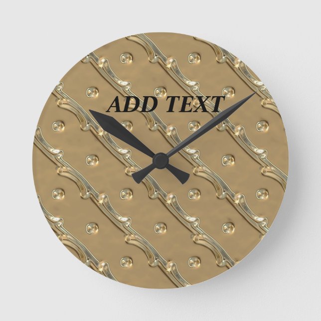 Das elegante Design Runde Wanduhr (Vorderseite)