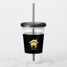 Das elegante Gold House Symbol Real Anwesen Design