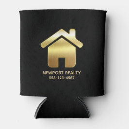 Das elegante Gold House Symbol Real Anwesen Design Dosenkühler