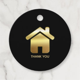 Das elegante Gold House Symbol Real Anwesen Design Geschenkanhänger