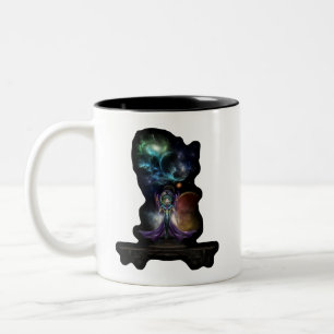 Das elegante Porträt des Fraktals von Trilia Zweifarbige Tasse
