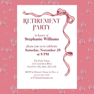 Das elegante rosa Party der Frauen Einladung